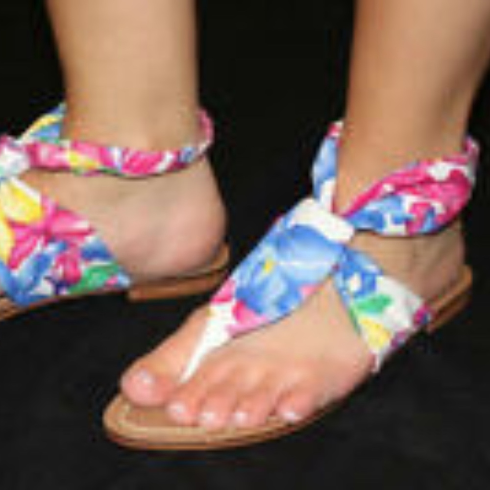 NWT Boho Candela Thong flat MULTICOLOR FLORAL hippie TROPICAL flower SANDAL 7 - Picture 11 of 11